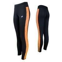 Спортивные штаны женские Radical Strokes черный с оранжевыми вставками